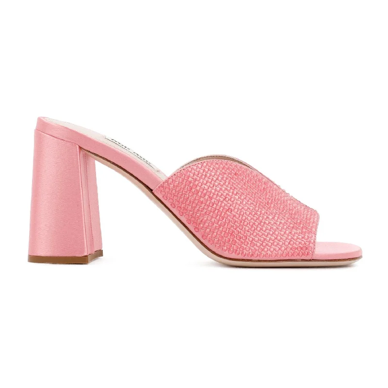 MIU MIU Elegant Satin Mini Sandals - 8.5cm Heel Height