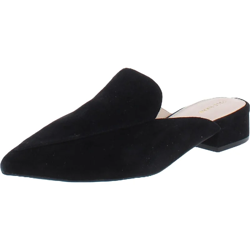 Cole Haan Womens Piper Suede Slip On Mules