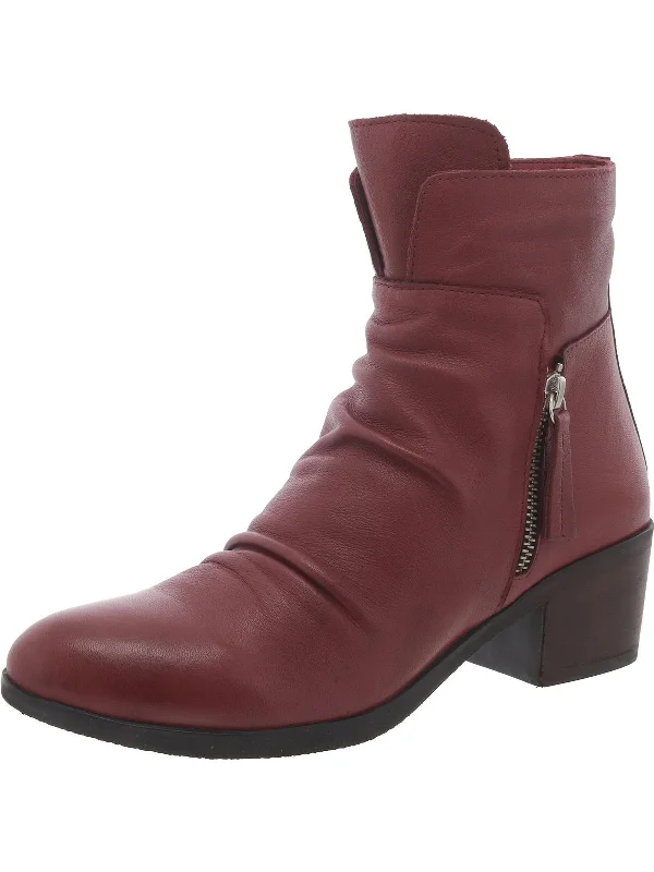 Womens Leather Ankle Boots