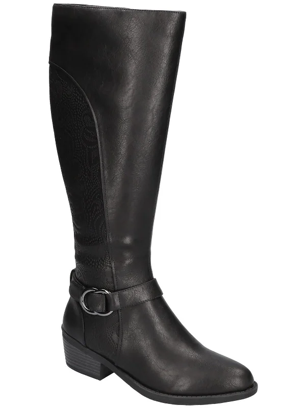 Womens Tall Block heel Knee-High Boots