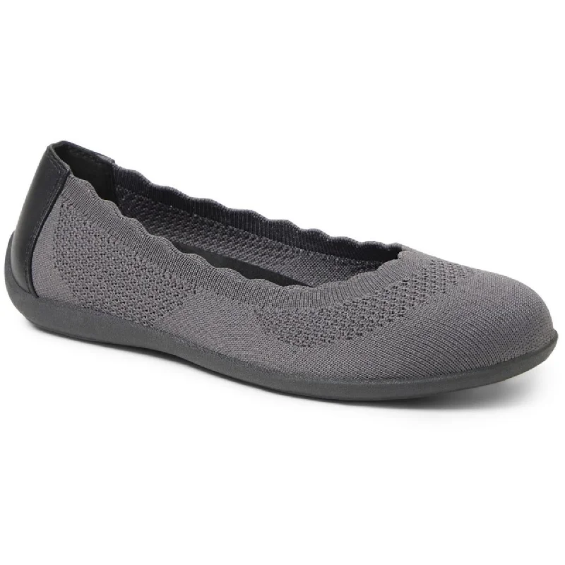 Dearfoams Womens Misty Ballet Flat Comfort Insole Stretch Ballet Flats