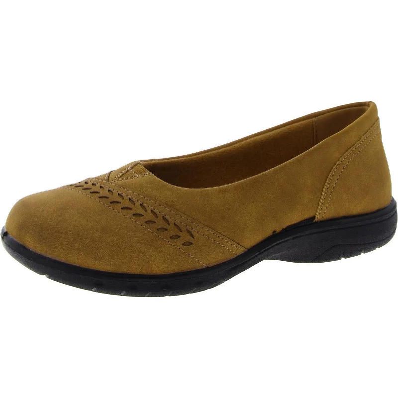 Easy Street Womens Faux Suede Slip On Moccasins