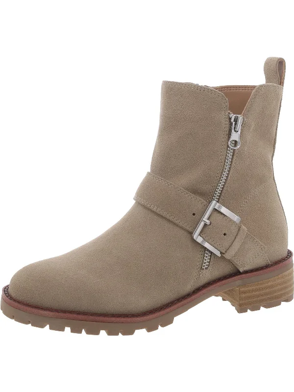 KIANA Womens Suede X Ankle Boots