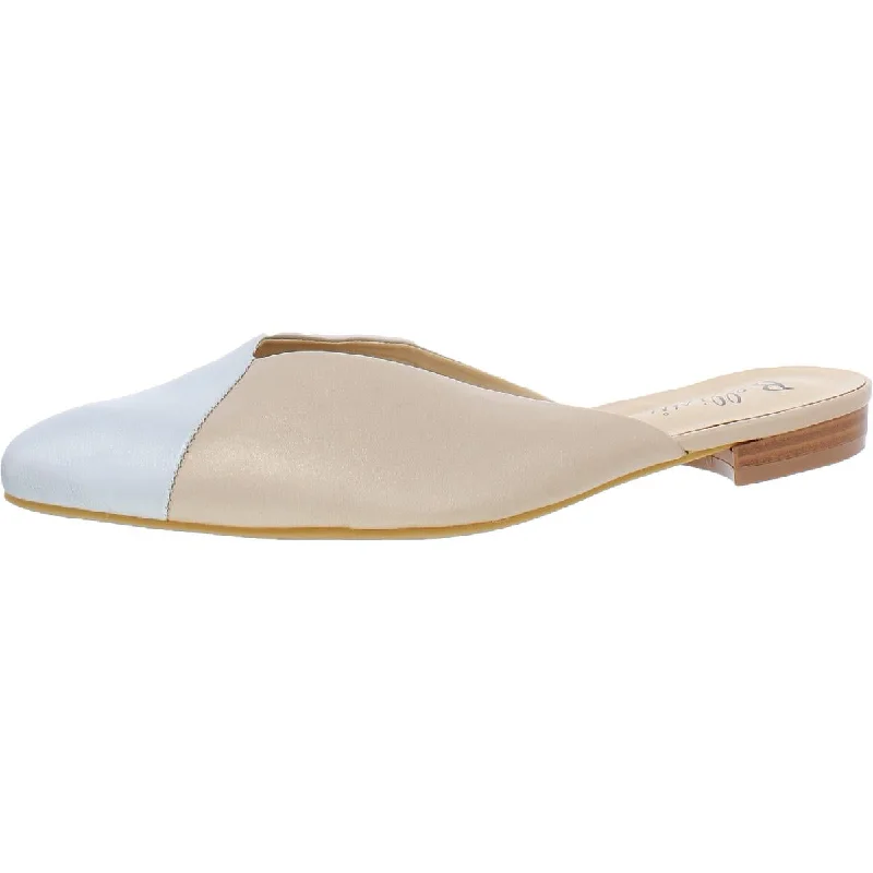 Bellini Womens Flex Faux Leather Almond Toe Mules