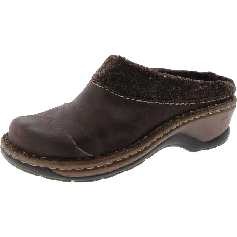 Josef Seibel Womens Leather Block Heel Mules