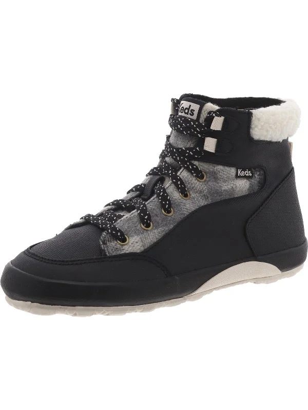 Scout IV TXT  Womens Faux Fur Lace-Up Mid-Calf Boots