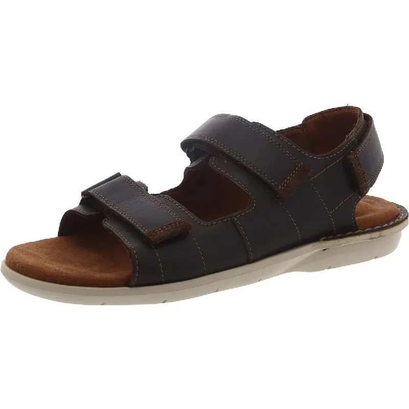 Clarks Mens Ellison Bay Leather Adjustable Sport Sandals