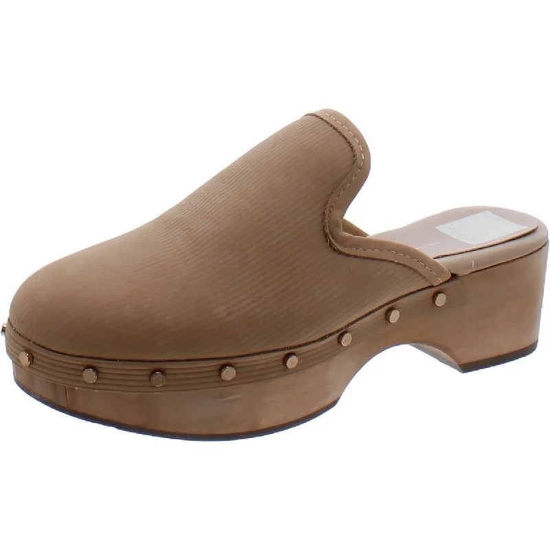 Dolce Vita Womens Faux Leather Slip On Clogs