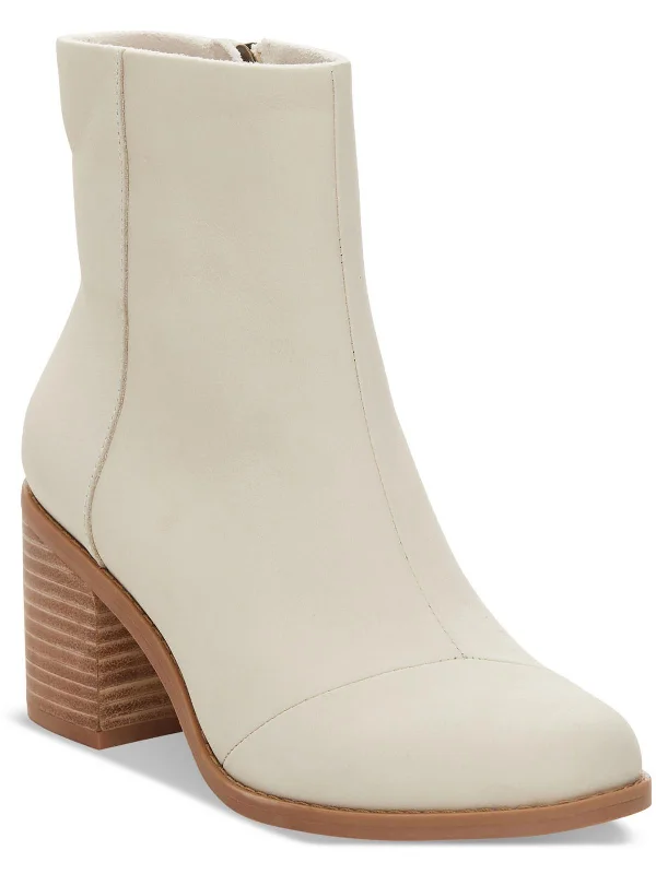 Evelyn Womens Nubuck Dressy Ankle Boots