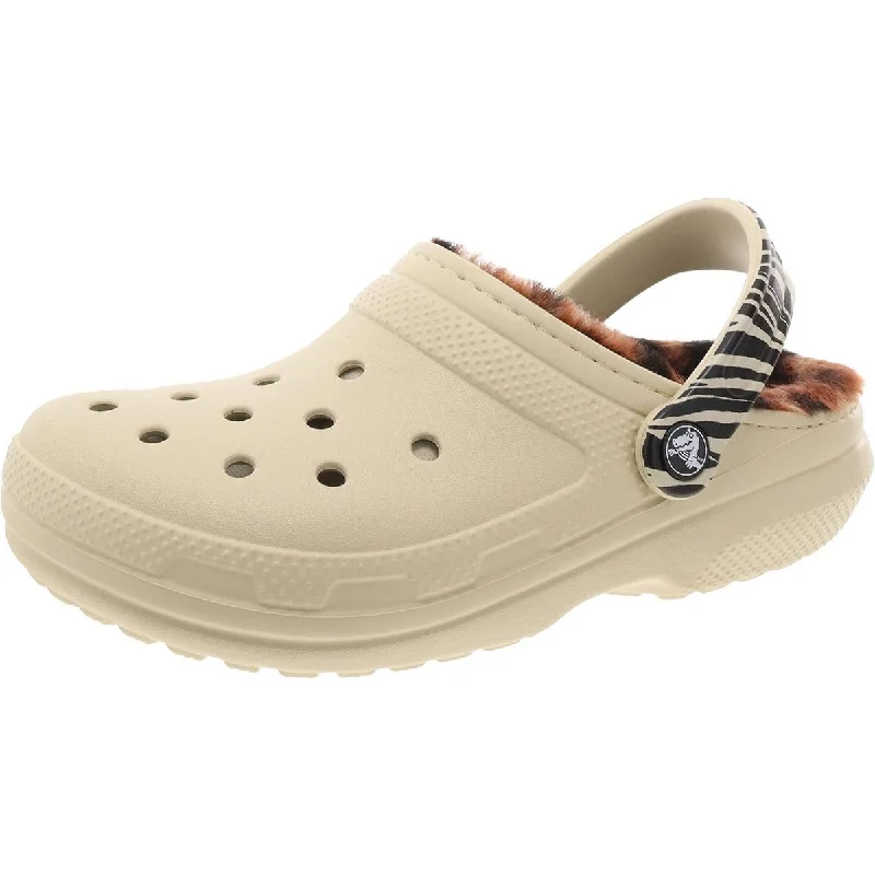 Crocs Womens CLASSIC LINED Slip On Laceless Clogs