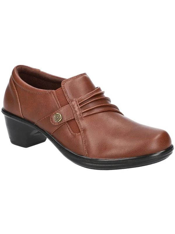 RYANNE Womens Faux Leather Sip On Shooties