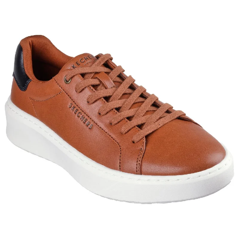 Skechers 183175 Court Break - Suit Sneaker Mens Cognac Lace Up Trainers