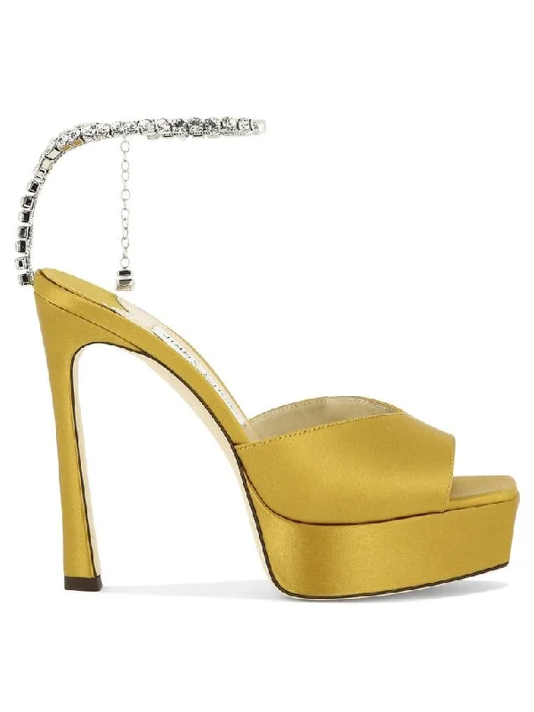 JIMMY CHOO Saeda Mini Sandals - 12.5 cm Heel Height