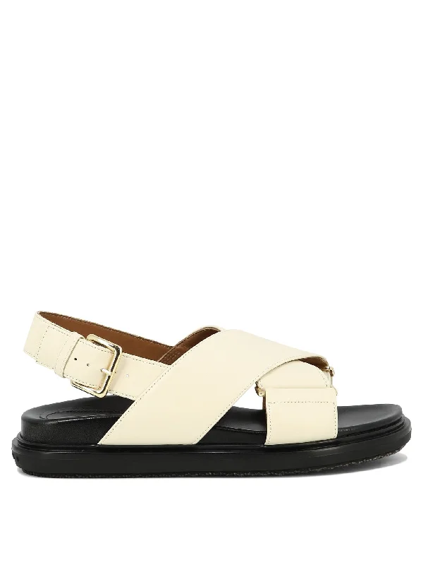 MARNI Adjustable Sandals with Embossed Logo