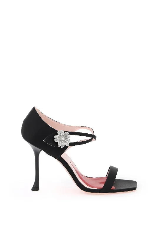 ROGER VIVIER Daisy Strass Sandals