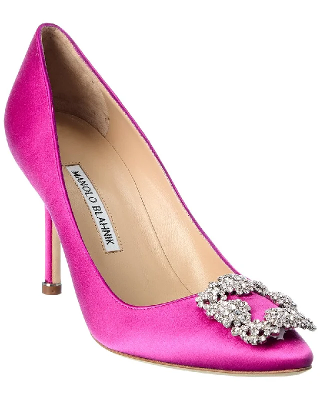 Manolo Blahnik Hangisi 90 Satin Pump