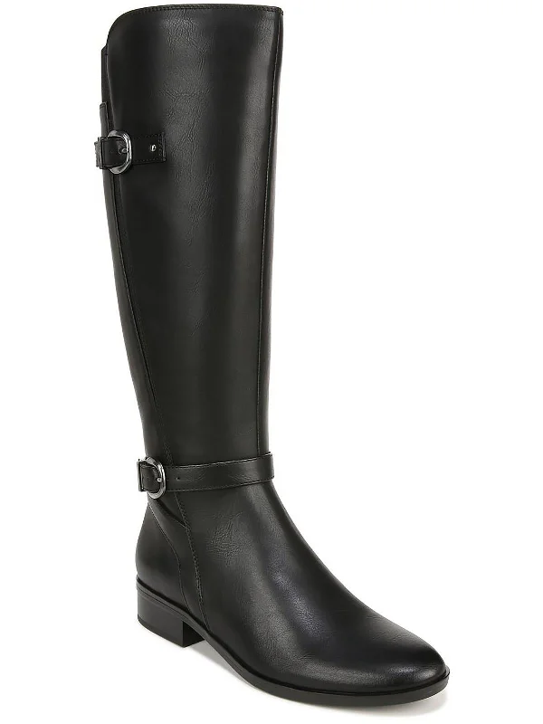 Sahara Womens Faux Leather Knee-High Boots