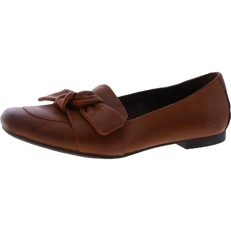 Born Womens Leather Square Toe Loafers