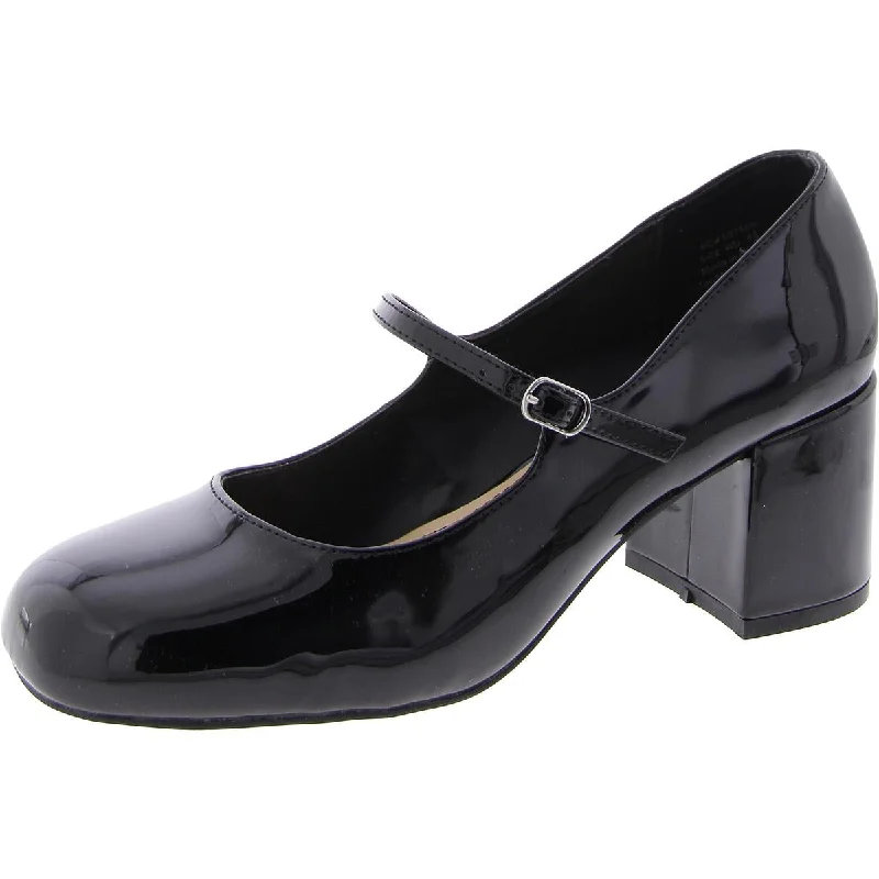 Journee Collection Womens Patent Round toe Mary Janes