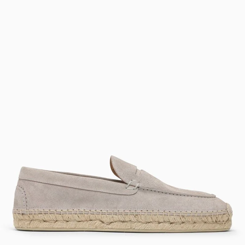 CHRISTIAN LOUBOUTIN Suede Espadrilles for Men - Round Toe Design