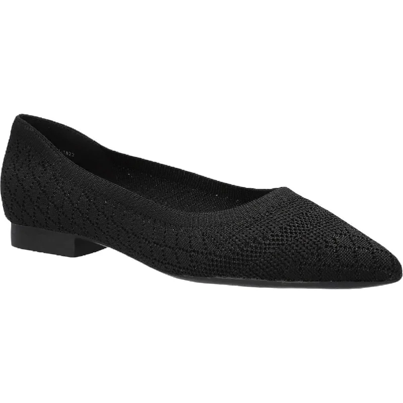 Bella Vita Womens Mireya Knit Slip On Ballet Flats