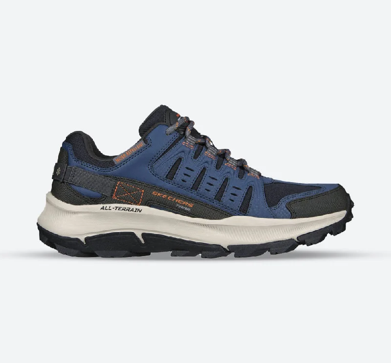 Men's Wide Fit Skechers 237501 Equalizer 5.0 Trail-Solix Walking Sneakers - Navy/Orange