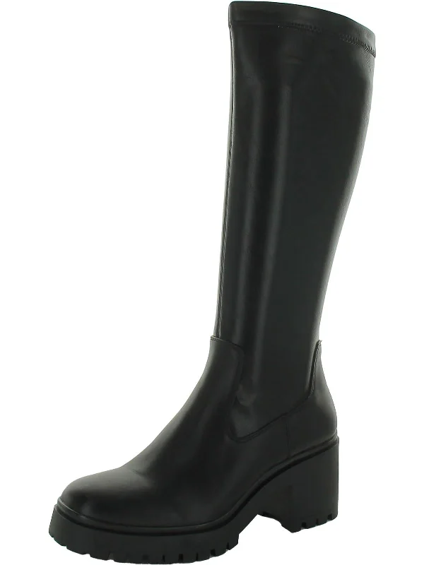 Ready Womens Leather Tall Knee-High Boots